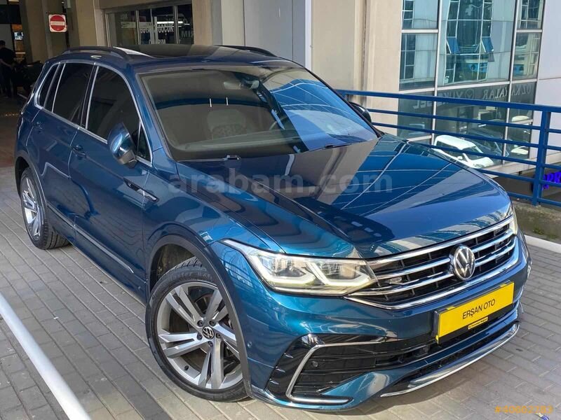 Galeriden Volkswagen Tiguan 1.5 TSI R-Line 2022 Model İstanbul 118.000 km Mavi