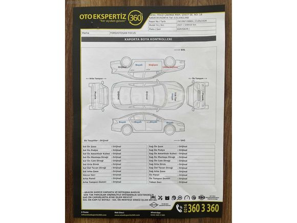 ALİ OSMAN KORKMAZ OTOMOTİV FORD FOCUS