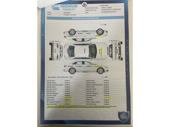 Sahibinden Citroen C-Elysée 1.2 VTi Confort 2013 Model Kırşehir