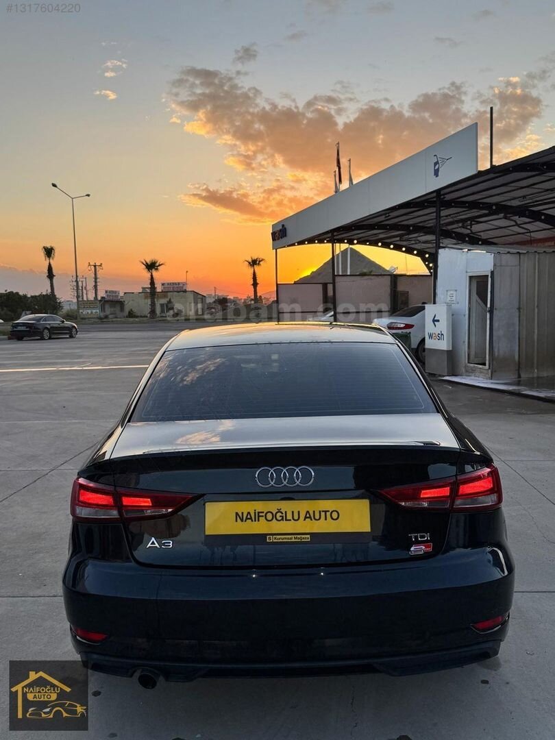Galeriden Audi A3 Sedan 1.6 TDI Dynamic 2017 Model Mardin 204.000 km Siyah 2