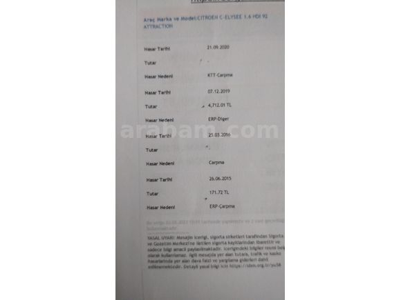 Sahibinden Citroen C-Elysée 1.6 HDi Confort 2014 Model İstanbul