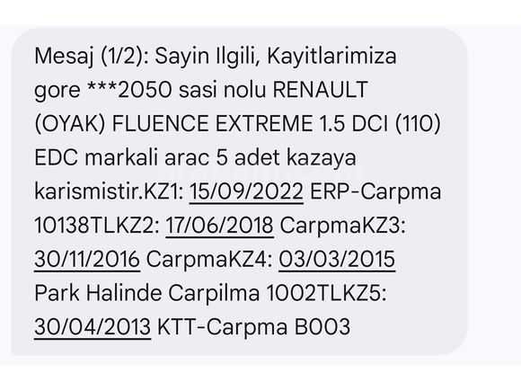 Sahibinden Renault Fluence 1.5 dCi Extreme Edition 2012 Model