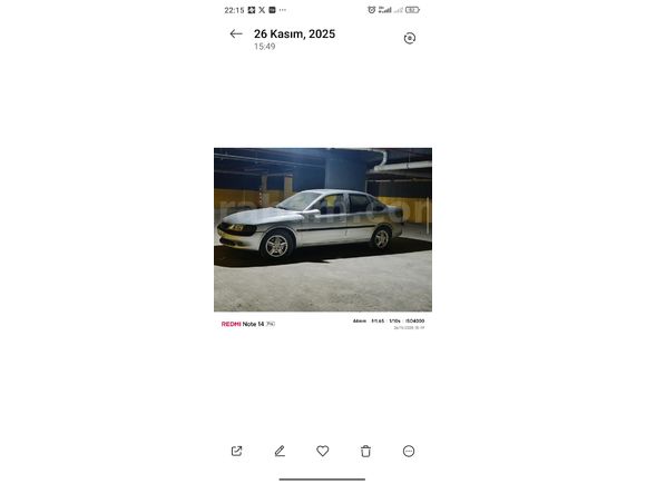 Sahibinden Opel Vectra 2.0 CD 1997 Model