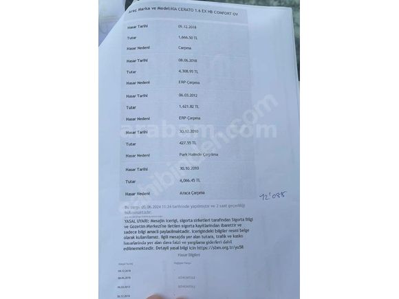 ACİL OTOMATİK KİA CERATO