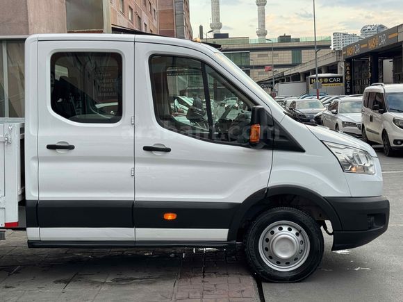 Ford Transit 350 ED Çift Kabin Çift TEKER İLK ELDEN BOYASIZ TRAMERSIZ 