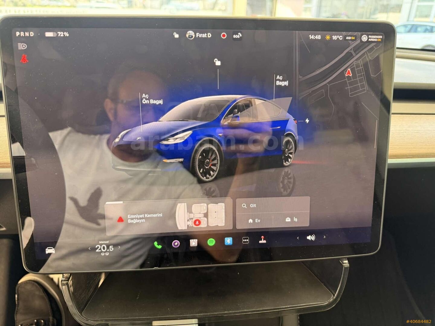 Galeriden Tesla Model Y Performance (Legacy) 2023 Model Bursa 53.000 km Lacivert 7