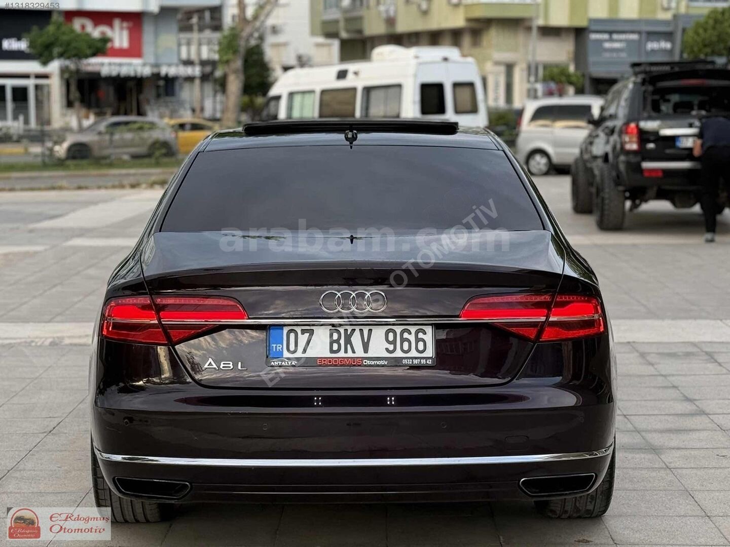 Galeriden Audi A8 3.0 TDI Quattro Long 2014 Model Antalya 390.000 km Kırmızı 5