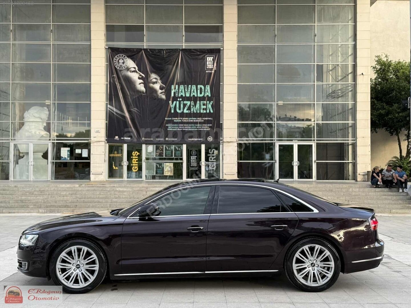 Galeriden Audi A8 3.0 TDI Quattro Long 2014 Model Antalya 390.000 km Kırmızı 7
