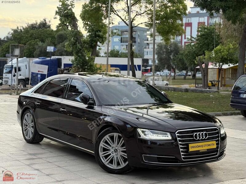 Galeriden Audi A8 3.0 TDI Quattro Long 2014 Model Antalya 390.000 km Kırmızı