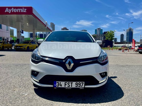 İLK SAHİBİNDEN YETKİLİ SERVİS BAKIMLI 2018 RENAULT CLİO 1.2 TCe OTOMATİK ÖZEL SEDEF BEYAZ