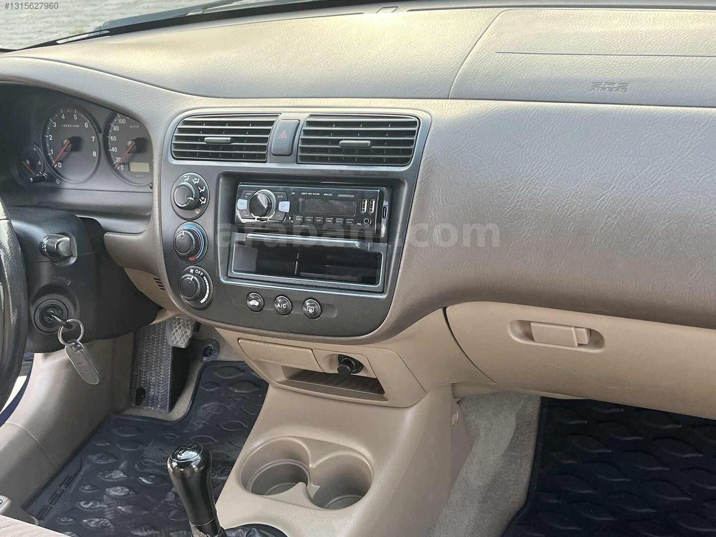 Galeriden Honda Civic 1.6i VTEC LS 2003 Model Kütahya 240.000 km Mavi 4