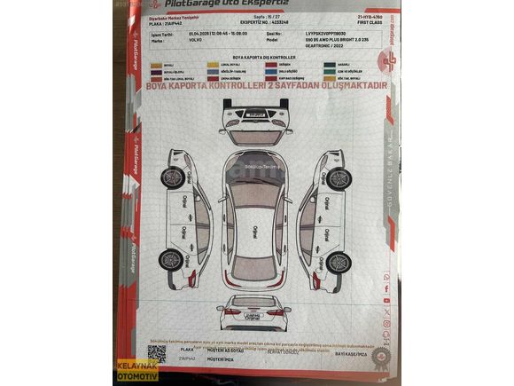 'KELAYNAK' S90 2.0 B5 Hybrid Plus Bright AWD BOYASIZ