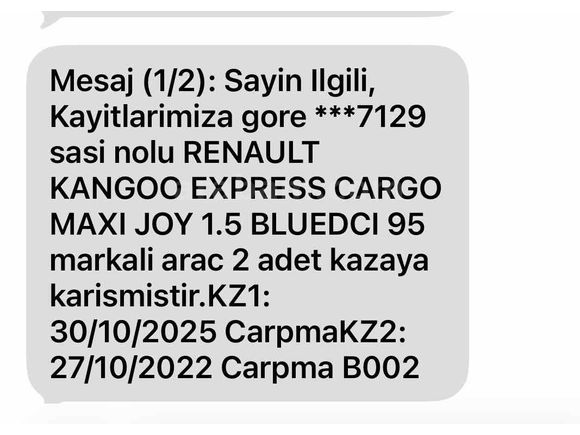 Sahibinden Renault Kangoo Express 1.5 dCi Maxi Joy 2020 Model İstanbul