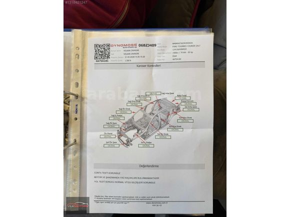 "VLK" 2017 TEK PARÇA BOYALI DÜŞÜK KM TİTANİUM PLUS K.KART12TKST