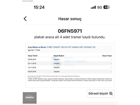 OSMANLI MOTORS"FATURALI UYGUN RAKAMLI UZUN ŞASE
