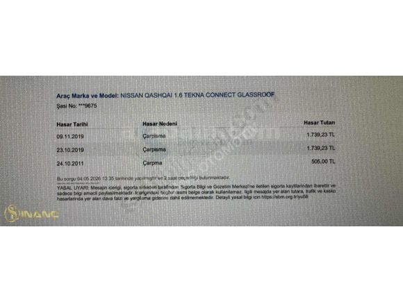 Galeriden Nissan Qashqai+2 1.6 Tekna Pack 2011 Model Kütahya