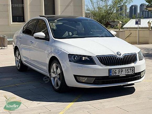 SKODA OCTAVIA ELEGANCE CR CAM TAVAN İÇ BEJ 17 JANT KREDI KART 12