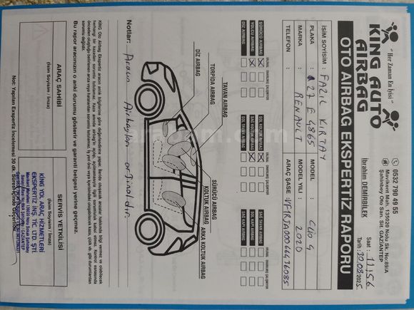 Sahibinden Renault Clio 1.5 BlueDCI Joy 2020 Model