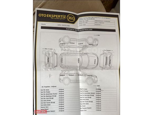 Galeriden Opel Crossland 1.2 T Essential 2024 Model Düzce 27.000