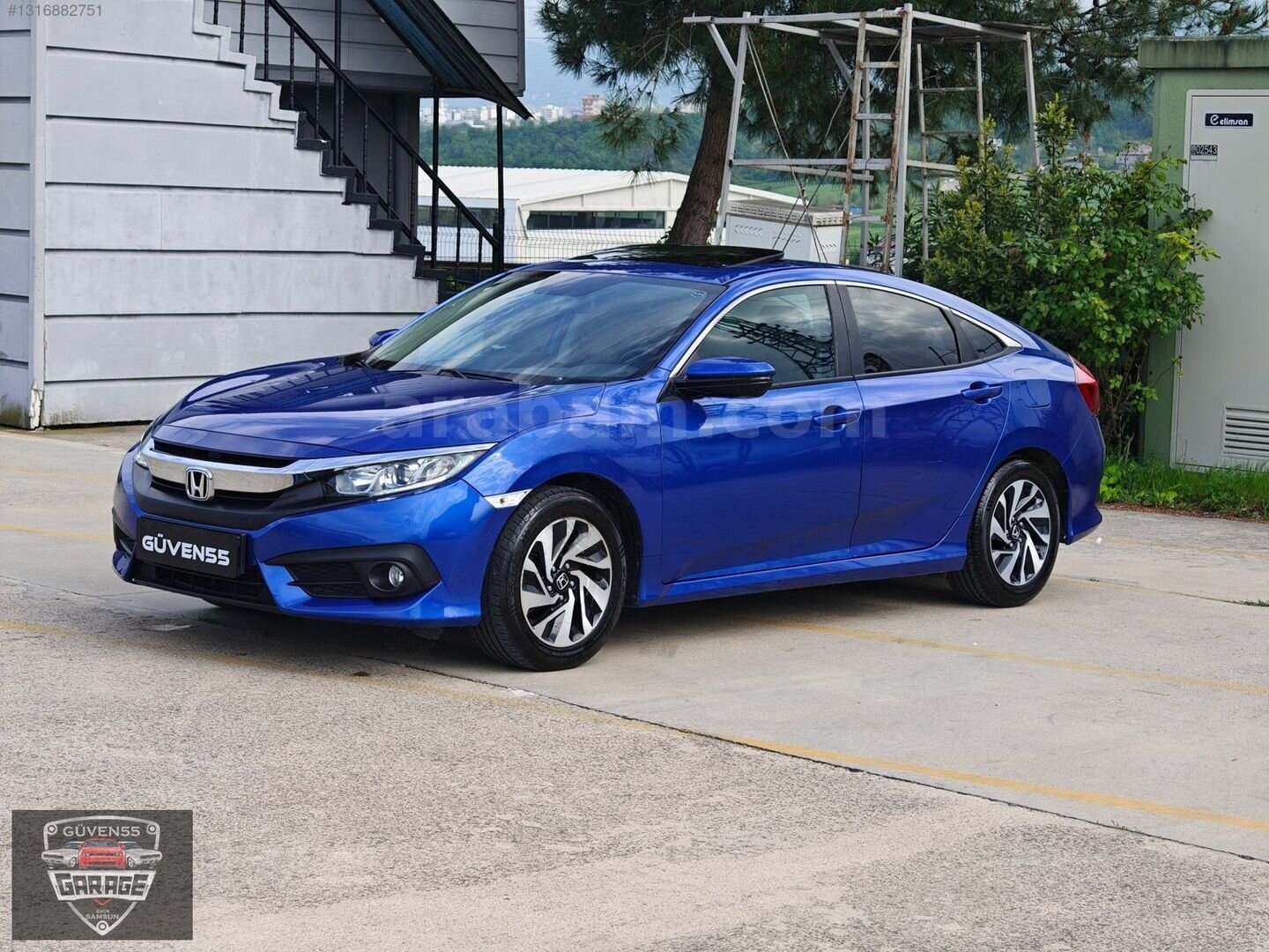 Galeriden Honda Civic 1.6i VTEC Eco Elegance 2019 Model Samsun 133.710 km Mavi 3