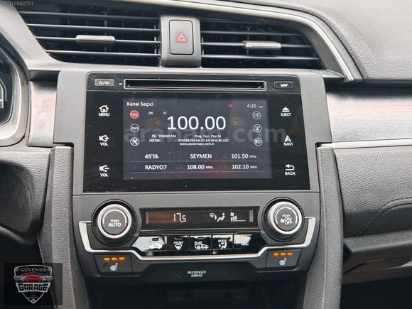 GÜVEN55 GARAGE'DEN 2019 HONDA CİVİC 1.6 VTEC ECO ELEGANCE