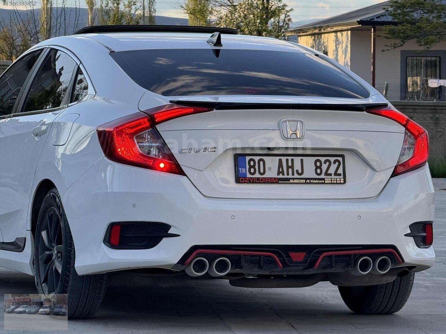 Galeriden Honda Civic 1.6i VTEC Eco Elegance 2020 Model Kahramanmaraş 89.900 km Beyaz 7