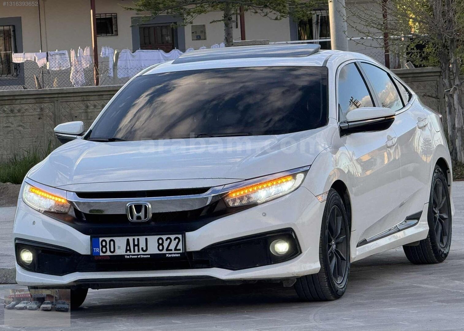 Galeriden Honda Civic 1.6i VTEC Eco Elegance 2020 Model Kahramanmaraş 89.900 km Beyaz 3