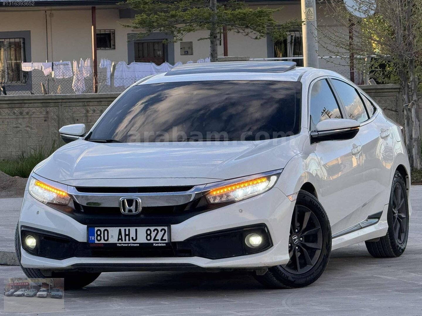 Galeriden Honda Civic 1.6i VTEC Eco Elegance 2020 Model Kahramanmaraş 89.900 km Beyaz 4