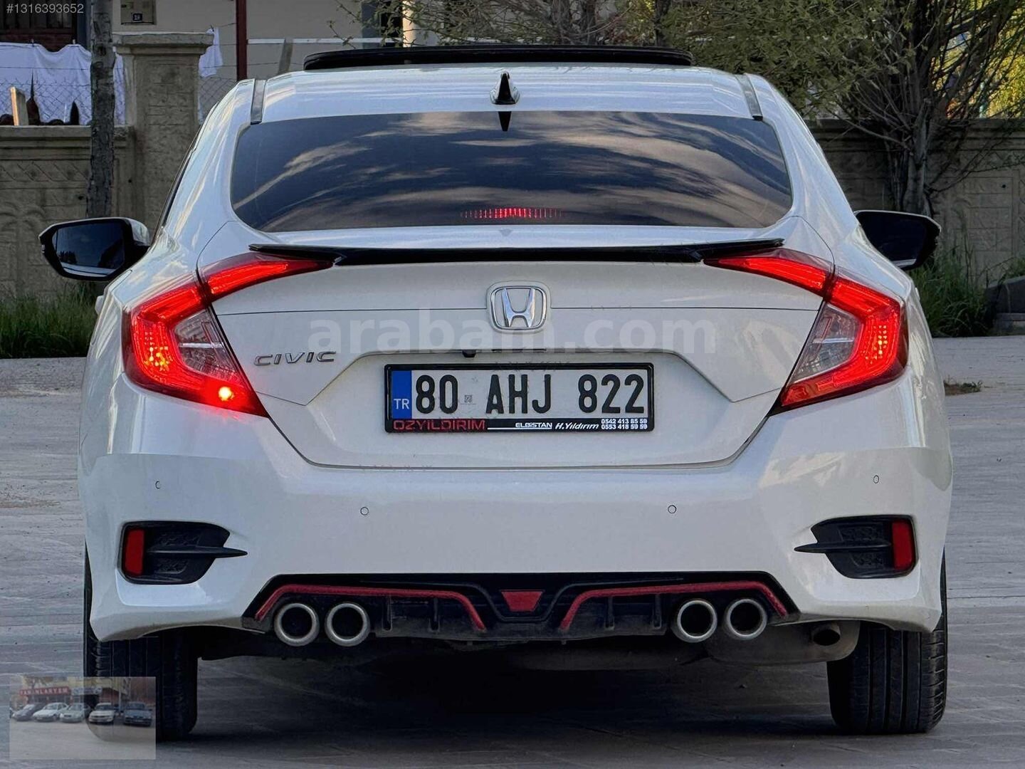 Galeriden Honda Civic 1.6i VTEC Eco Elegance 2020 Model Kahramanmaraş 89.900 km Beyaz 6