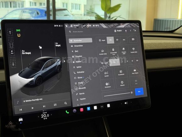 AĞABEY'DEN 2025 TESLA MODEL Y PREMİUM (JUNİPER)-OTOPLT-HATSZ