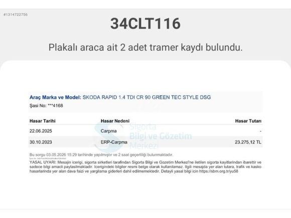 Temiz Bakımlı Rapid