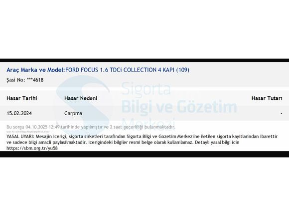 ATO-CAR'DAN 2011 FORD FOCUS 1.6TDCİ 110HP COLLECTİON