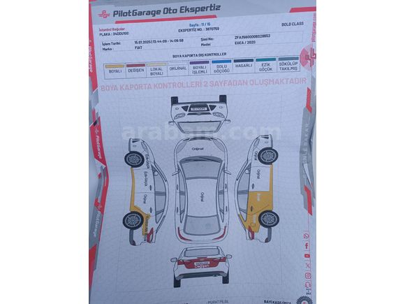 Sahibinden Fiat Egea 1.3 Multijet Easy 2020 Model