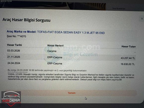 ** 2023 ÇIKIŞLI YETKİLİ SERVİS BAKIMLI DEĞİŞENSİZ**