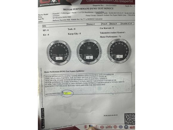 GAZİ'DEN HATASIZ NUMUNE PASSAT