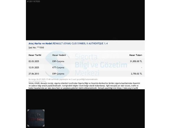 GALERİ GÖKHAN DAN 2005 SYMBOL SEDAN 1.4 AUTHENTIQUE PAKET KLİMA