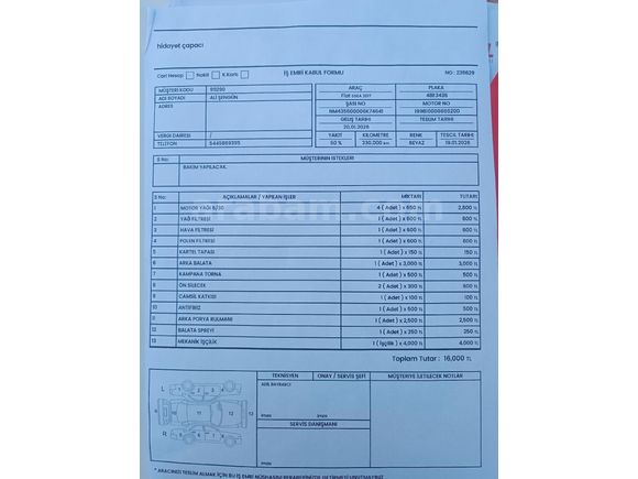 Sahibinden Fiat Egea 1.3 Multijet Easy 2017 Model Muğla