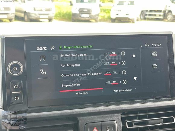 TAMAMINA KREDİLİ 2025 DOBLO %20 FATURA 1.5 BLUEHDI MAXI ADETLİ