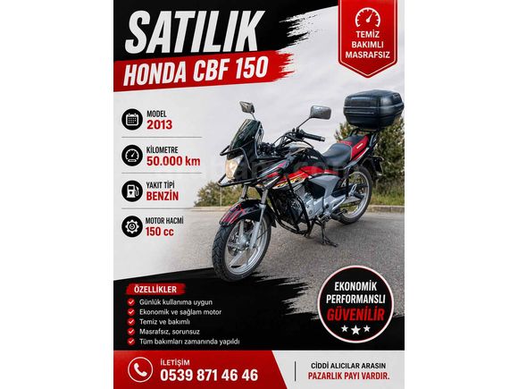 Sahibinden Honda CBF 150 