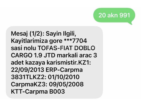 2004 Model Orjinal Doblo Klimalı