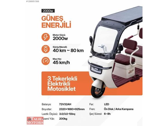 ANKARA YETKİLİ BAYİİ TALHA MOTOR'DAN TROYA PRO GÜNEŞ ENERJİLİ