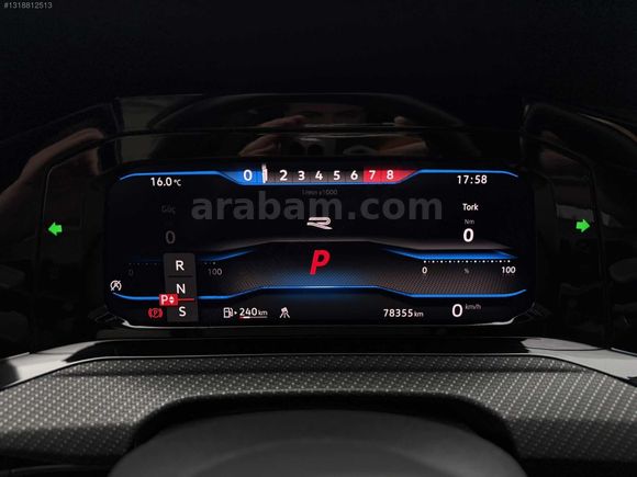 2022 Wv Golf R-Line Boyasız Kör Nokta Hayalet KeylessGo