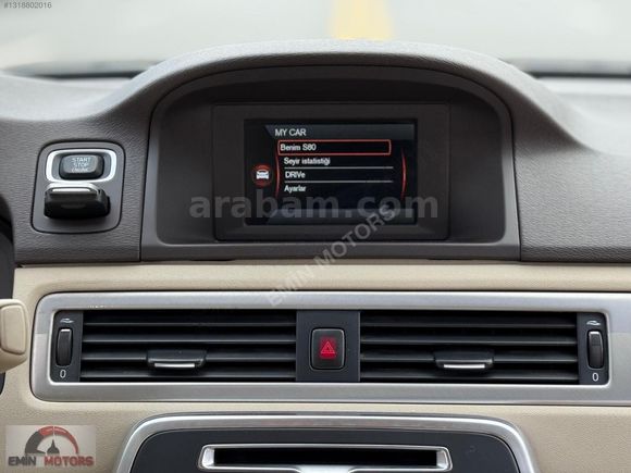 EMİN MOTORS DAN 2012 MODEL VOLVO S80 YETKİLİ SERVİS BAKIMLI