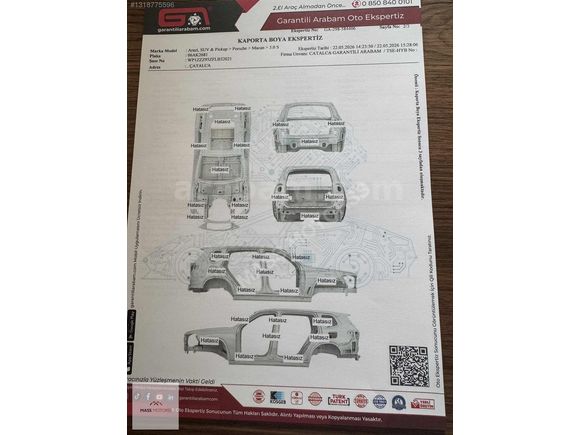MASS MOTORSS TAN 150.000km de PORSCHE MACAN S DİESEL