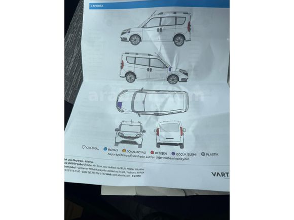 1.6 2020 model otomobil ruhsatlı Doblo Premio plus