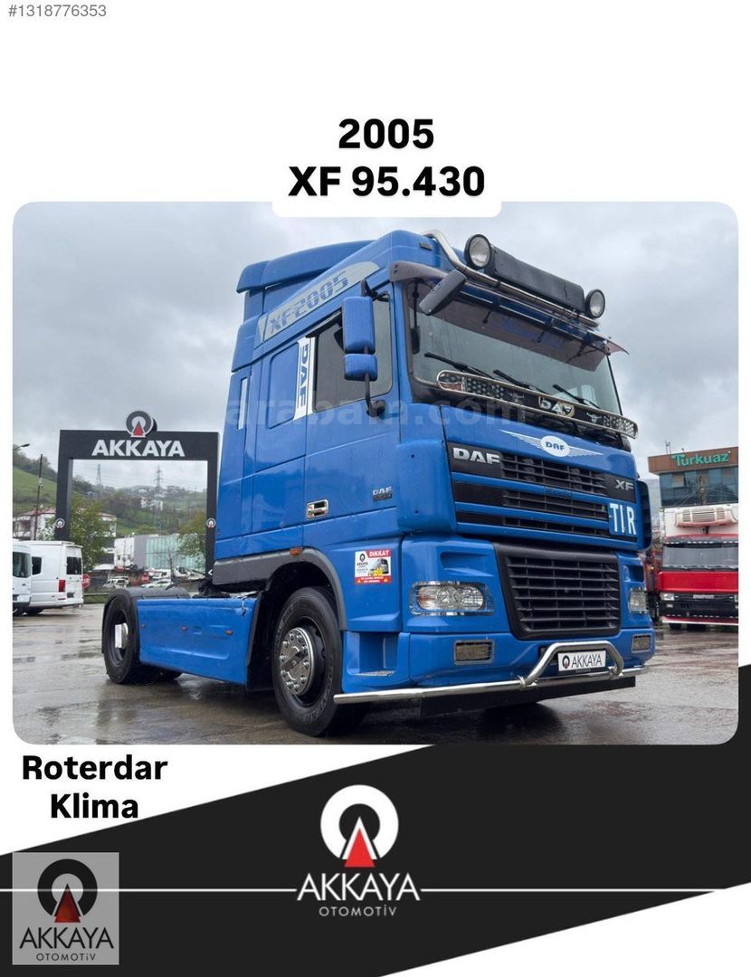 Galeriden DAF XF 95.430 2005 Model Samsun 1.483.000 km Mavi
