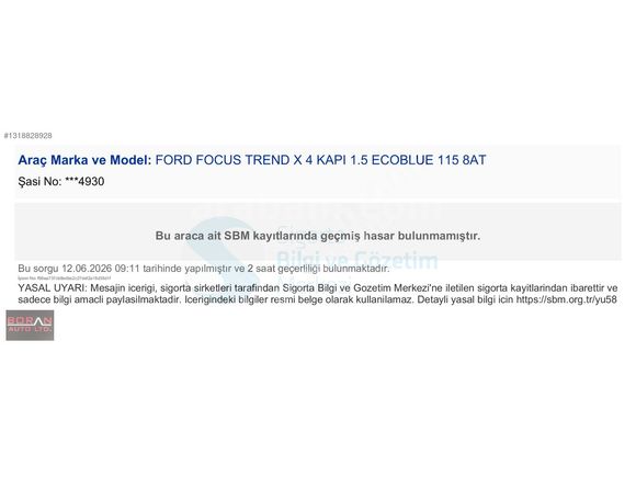 2024 focus 1.5 trend.x Düşük Km