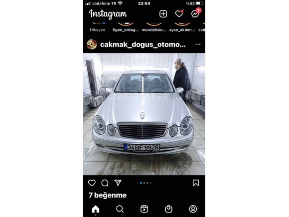 Sahibinden Mercedes - Benz E 200 Kompressor Avantgarde 2003 Model  259.000 km Gri (Gümüş)