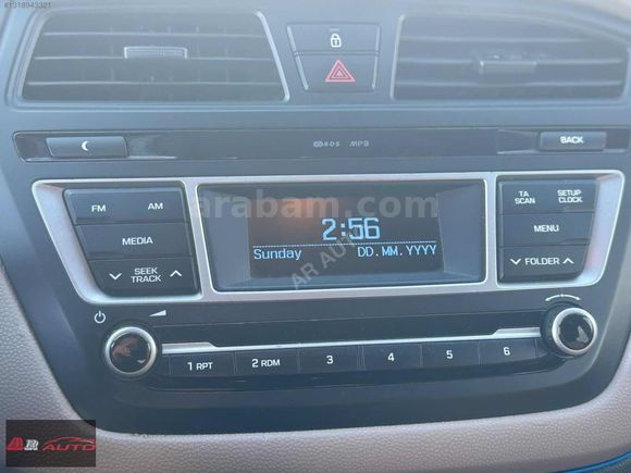 AR AUTO'dan 2017 HYUNDAİ İ20 DİZEL HATASIZ BOYASIZ