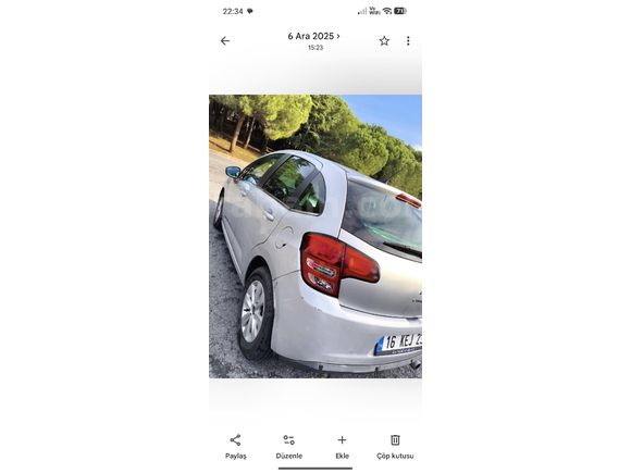 Sahibinden Citroen C3 1.4 VTi Confort 2012 Model